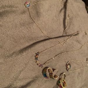 Rainbow jewelry set